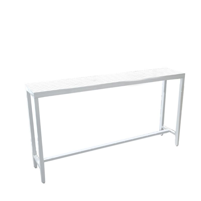 Modern Bar Height Table Rectangular Bar Table with Metal Base Clearhalo 'Bar Furniture' 'Bar Tables' 'bar_tables' 'furn' 'furn_bar_tables' 'Furniture' 'Kitchen & Dining Furniture' 1200x1200_04164f26-5890-48f5-9800-fdb3a7657ac9