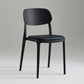 Silla de plástico de silla lateral de apilamiento interior moderno con tapizado