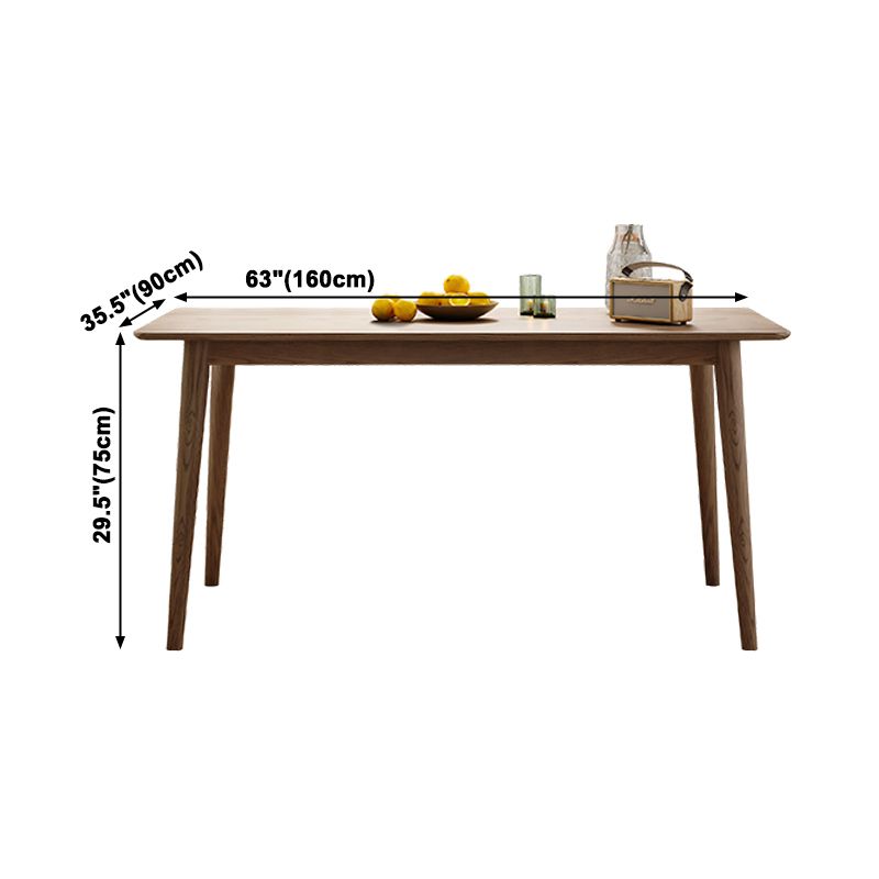 Rectangle Ash Wood Table Modern Dining Table in Walnut with 4 Legs for Restaurant Clearhalo ' dining_table' 'Dining Tables & Seating' 'Dining Tables' 'furn' 'furn_dining_table' 'Furniture' 'furniture_dining_table' 'Kitchen & Dining Furniture' 'kitchen&dining_furn' 'kitchen' 'kitchen_dining_table' 1200x1200_04173c11-994d-4b37-82e5-0b371d0da7fe
