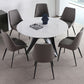 Contemporary Style Dining Chair Armless Chairs with Metal Legs for Home