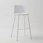 Taburete de bar de cuero de PU de estilo moderno, taburete de bar con asiento cuadrado y patas de metal