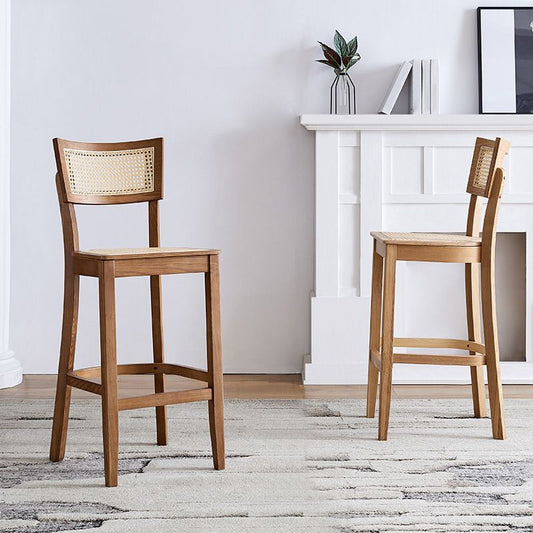 Modern Style Solid Wood Bar Stool with Footrest Low Back Bar Stool Clearhalo 'Bar Furniture' 'Bar Stools' 'bar_stools' 'furn' 'furn_bar_stools' 'furniture_bar_stools' 'Kitchen & Dining Furniture' 'kitchen&dining_furn' 'kitchen' 'kitchen_furn' Furniture' 1200x1200_04197c3c-408c-4398-91ef-57d1d7872700