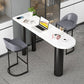 White Modern Style Specialty Bar Table in Faux Marble and Wood Milk Tea Shop Bar Table Clearhalo 'Bar Furniture' 'Bar Tables' 'bar_tables' 'furn' 'furn_bar_tables' 'Furniture' 'furniture_bar_tables' 'Kitchen & Dining Furniture' 1200x1200_0419c377-d844-4fba-b074-20322bf039e8