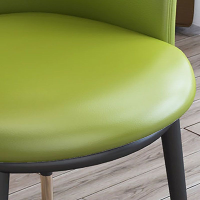 Contemporary Home Leather Arm Chair Solid Back Matte Finish Dining Chair Clearhalo ' kitchen&dining_furn' 'Dining Chairs' 'Dining Tables & Seating' 'dining_chair' 'furn' 'furn_dining_chair' 'Furniture' 'furniture_dining_chair' 'Kitchen & Dining Furniture' 'kitchen' 1200x1200_0419e84b-fdaa-4e51-853a-4c4a0b2f0c30