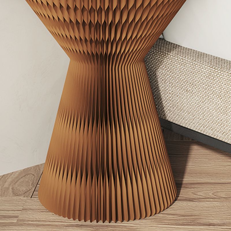 Contemporary Round Side Table, Antique Finish Top and Drum Base Side Table Clearhalo 'Coffee & Accent Tables' 'End & Side Tables' 'end_side_table' 'end_side_tables' 'furn' 'furn_end_side_tables' 'Furniture' 'furniture_end_side_table' 'Living Room Furniture' 1200x1200_041df185-dc4a-4e27-8bcf-35bf62eda84f