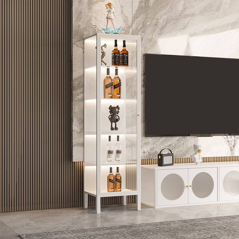 Mobile moderno mobile in metallo porte in vetro a buffet con porte