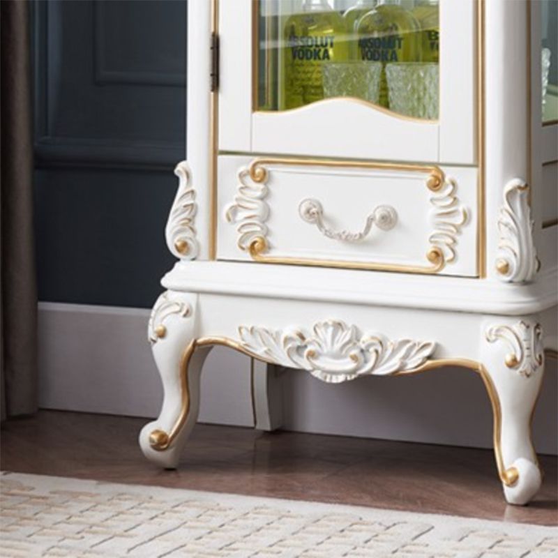 Tradizionale mobile curioso porte in vetro in legno a buffet per sala da pranzo