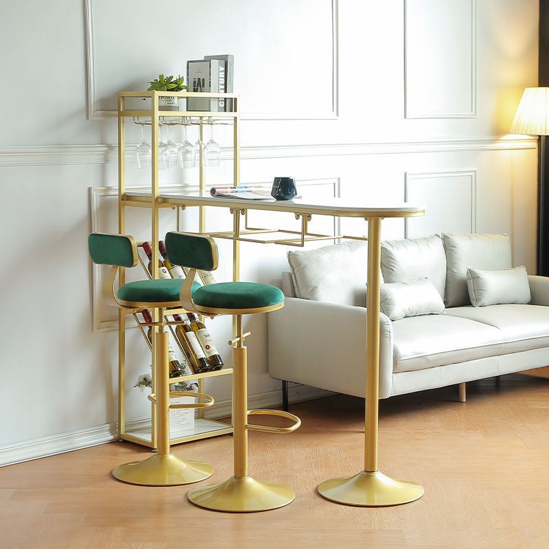 Tavolo da bar in marmo specialistico in marmo glam bianco glam con deposito di vino