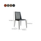 Industrial Upholstered Armless Chair Kitchen Parsons Dining Chair