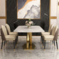 Set da pranzo moderno in pietra sinterizzata Set da pranzo da 1/2/5/6/7 pezzi per uso domestico