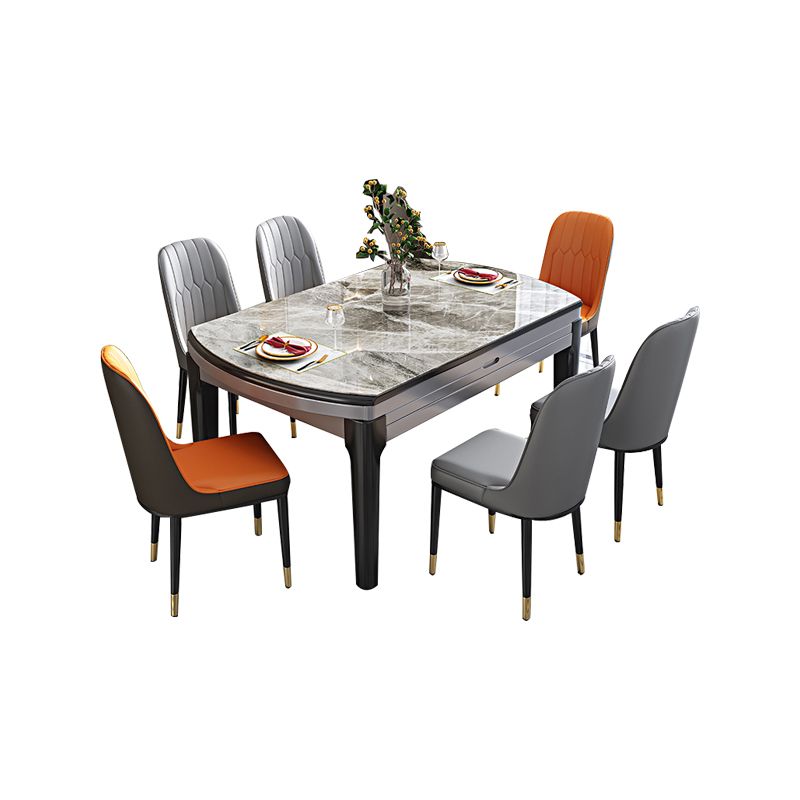 センターストーンダイニングテーブルセット7ピースキッチン用ダイニングセット