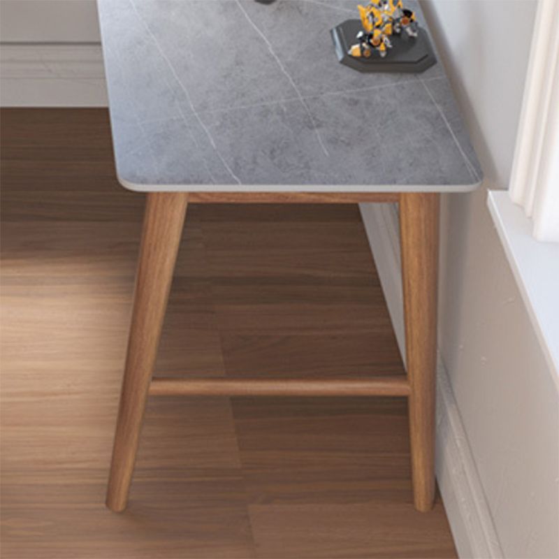 Scrivania per uffici di pietra contemporanea scrivania a l-forma per ufficio