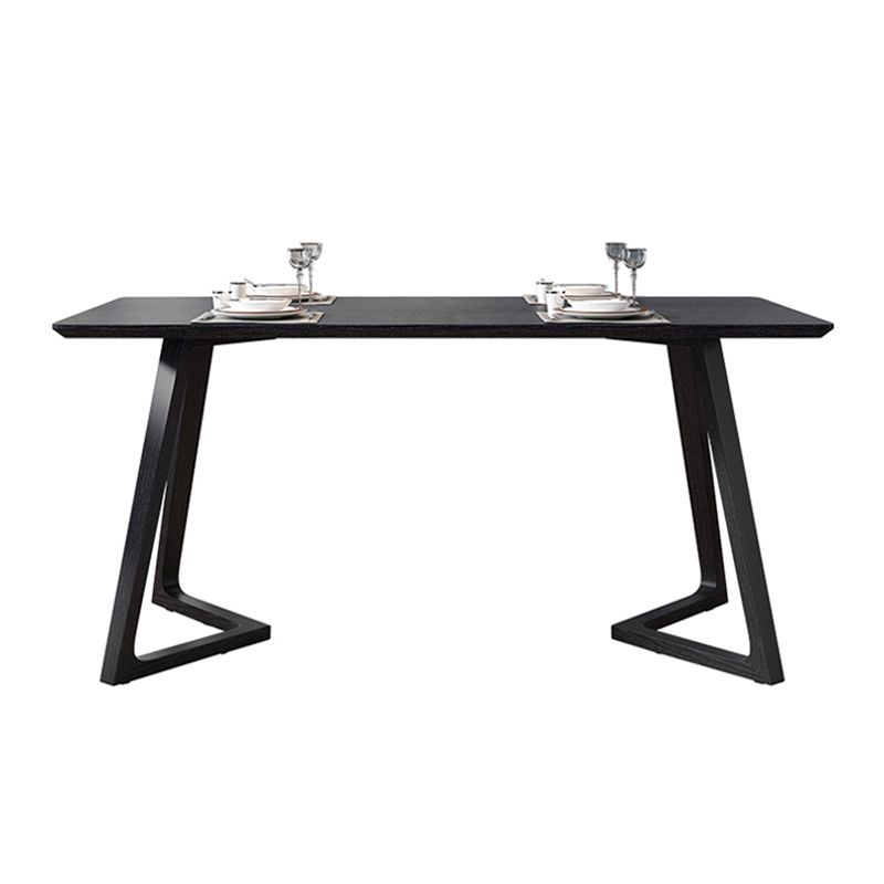Industrial Rectangle Dining Table Ash Solid Wood Table with Double Pedestal Base Clearhalo ' dining_table' 'Dining Tables & Seating' 'Dining Tables' 'furn' 'furn_dining_table' 'Furniture' 'furniture_dining_table' 'Kitchen & Dining Furniture' 'kitchen&dining_furn' 'kitchen' 'kitchen_dining_table' 1200x1200_0428216e-fe9b-422b-b36e-a04db35134a1