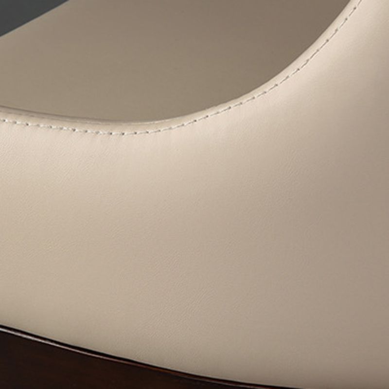 Contemporary Upholstered Arm Chair Solid Wood Home Dining Chair