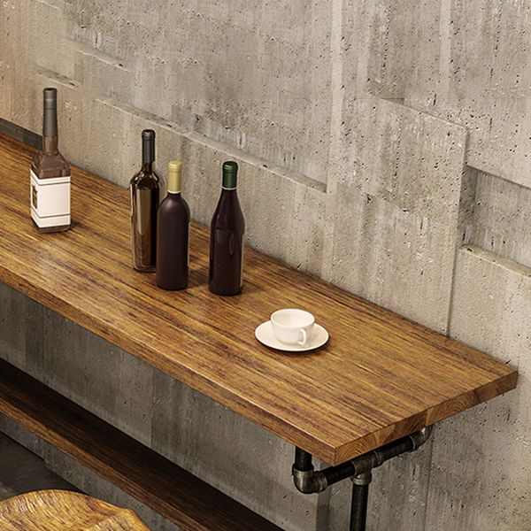 Ensemble de table de pub industriel rectangle 1/2/4/7 pièces COMPTENDRE DE COMPRÉTENCE EN BOISS