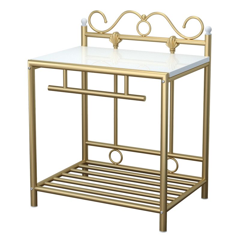 Armoire de chevet industrielle ouverte de table de table de table de rangement ouvert pour chambre à coucher