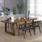 Contemporary Solid Wood Dining Table Set Rectangle Shape Standard Dining Set in Brown Clearhalo 'Dining Room Sets' 'Dining Tables & Seating' 'dining_room_set' 'furn' 'furn_dining_room_set' 'Furniture' 'furniture_dining_room_set' 'Kitchen & Dining Furniture' 'kitchen&dining_furn' 'kitchen' 1200x1200_042a82fb-3bb6-49db-8868-56b61fe05cc2