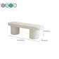 Contemporary Upholstered Bench Oval 17.7" Height Bedroom Bench with Legs Clearhalo 'Benches' 'Chairs & Seating' 'furn' 'furn_benches' 'Furniture' 'Living Room Furniture' 1200x1200_042ac14a-9e6b-4486-a8bb-4fa663014bcc