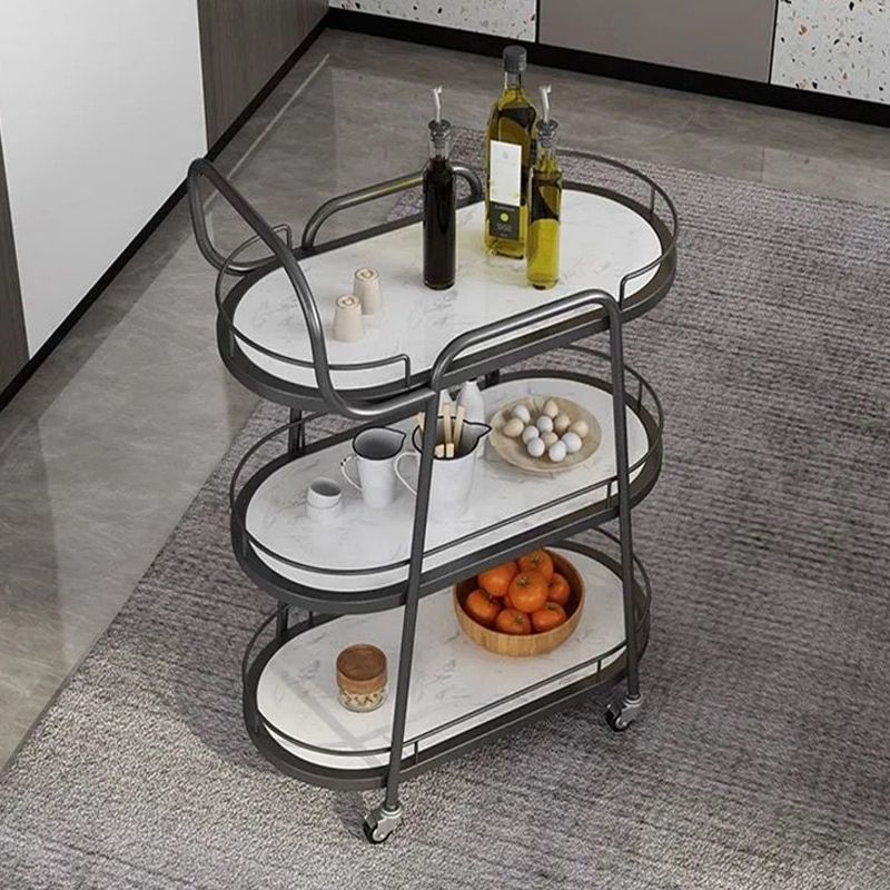 32.28 "高ローリングモダンスタイルの準備テーブルストーン準備テーブルダイニングルーム用