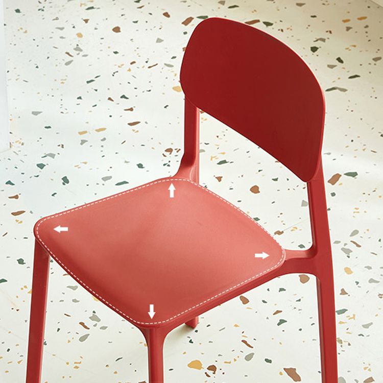 Nordic Style Open Back Dining Side Chair for Home Plastic Dining Armless Chair Clearhalo 'Dining Chairs' 'Dining Tables & Seating' 'dining_chair' 'furn' 'furn_dining_chair' 'Furniture' 'furniture_dining_chair' 'Kitchen & Dining Furniture' 1200x1200_042c0917-39cd-4b71-bafd-14f40b66110b