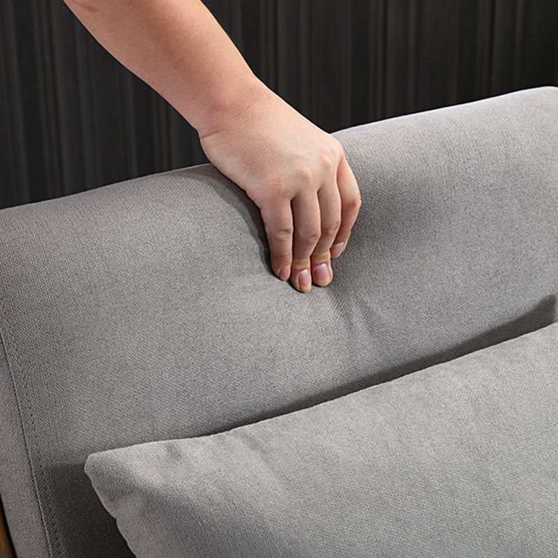 Lounge Accent Arm Chair Cotton Blend with Basic Four Legs and Pillow Back Clearhalo 'Accent Chairs' 'accent_chairs' 'Chairs & Seating' 'furn' 'furn_accent_chairs' 'Furniture' 'Living Room Furniture' 1200x1200_042d792d-6a21-43cc-bc5b-100875861fe9