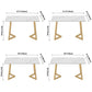 Stone Dining Site Table Traditional Luxury Rectangle Dining Table for Kitchen Home Clearhalo ' dining_table' 'Dining Tables & Seating' 'Dining Tables' 'furn' 'furn_dining_table' 'Furniture' 'furniture_dining_table' 'Kitchen & Dining Furniture' 'kitchen&dining_furn' 'kitchen' 'kitchen_dining_table' 1200x1200_042d8065-787d-4597-8374-df2a5357eef1