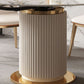 Glam Round Dining Set Stone 1/4/7 Pieces Dining Furniture for Indoor Clearhalo 'Dining Room Sets' 'Dining Tables & Seating' 'dining_room_set' 'furn' 'furn_dining_room_set' 'Furniture' 'Kitchen & Dining Furniture' 1200x1200_042ee5d3-baca-4df0-831e-aed9880bfb86
