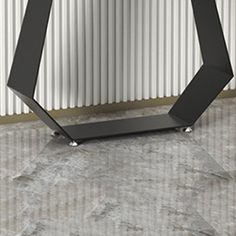 31.5" H Contemporary Console Accent Table Antique Finish Sofa Console Table in Marble Clearhalo 'Console Tables' 'console_tables' 'Entry & Mudroom Furniture' 'furn' 'furn_console_tables' 'Furniture' 1200x1200_042f43b5-c070-4505-bafc-9fc1505ffff1