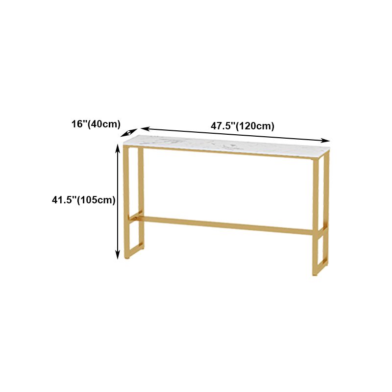 Traditional Luxury Bar Table Rectangle Stone Bar Table with Trestle Base Clearhalo 'Bar Furniture' 'Bar Tables' 'bar_tables' 'furn' 'furn_bar_tables' 'Furniture' 'furniture_bar_tables' 'Kitchen & Dining Furniture' 1200x1200_0430639b-e319-4c32-b916-7dd7eeda0789