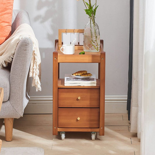 11" Wide Contemporary Cocktail Table Storage Rectangle Coffee Table with Casters Clearhalo 'Coffee & Accent Tables' 'Coffee Tables' 'coffee_tables' 'furn' 'furn_coffee_tables' 'Furniture' 'Living Room Furniture' 1200x1200_04347e00-5eda-49d5-8f6c-3c7e5722375e