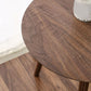 Scandinavian Style Sofa Side Accent Table Wooden Round Side End Table