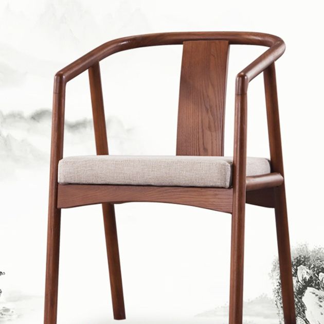 Traditional Dining Chair for Home Use Wood Open Back Dining Chair with Arm Clearhalo ' kitchen&dining_furn' 'Dining Chairs' 'Dining Tables & Seating' 'dining_chair' 'furn' 'furn_dining_chair' 'Furniture' 'furniture_dining_chair' 'Kitchen & Dining Furniture' 'kitchen' 1200x1200_04368145-91bf-4efd-9dd0-7e5cf39af2c7