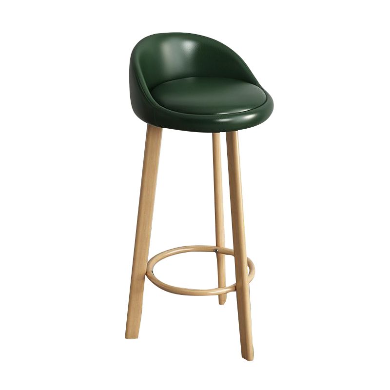Modern Armless Backrest Counter Stool Steel Cashier Bar Stool with Cushion and Pedal Clearhalo 'Bar Furniture' 'Bar Stools' 'bar_stools' 'furn' 'furn_bar_stools' 'Furniture' 'furniture_bar_stools' 'Kitchen & Dining Furniture' 1200x1200_0437eb46-dda3-41b3-8544-ae3ef4c06ebb