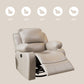Metal Frame Standard Recliner Faux Leather Recliner Chair with Lumbar Clearhalo 'Chairs & Seating' 'furn' 'furn_recliners' 'Furniture' 'Living Room Furniture' 'Recliners' 1200x1200_0438f0ee-f757-4fe4-9bf5-a106eca15092