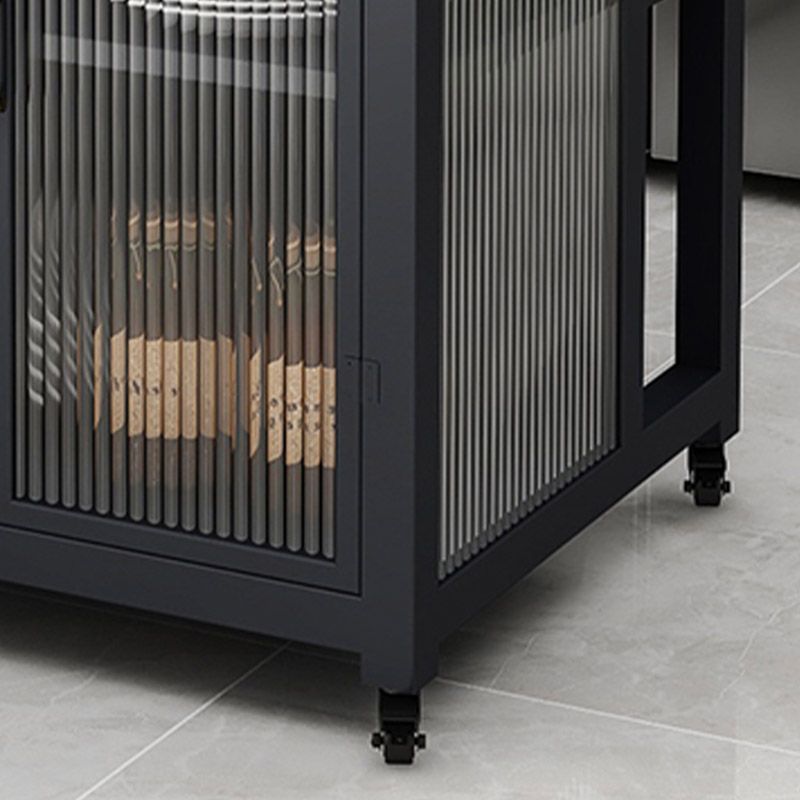 Table à manger de table de cuisine table de préparation moderne avec armoire de rangement