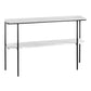 Tabella della console di marmo moderna 12 "W Rettangolo 1 Tavolo di accento per la sala per Hall