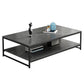 Rectangle Cocktail Table Frame Single Coffee Table with Shelf Clearhalo 'Coffee & Accent Tables' 'Coffee Tables' 'coffee_tables' 'furn' 'furn_coffee_tables' 'Furniture' 'Living Room Furniture' 1200x1200_0439bf36-cb99-42a0-98a2-81f5f327c8b9