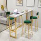 Glam Style 1/2/5 Pieces Faux Marble Bar Table Set Fixed Table Counter Set for Home Use Clearhalo 'Bar Furniture' 'furn' 'furn_home_bar_bar_sets' 'Furniture' 'Home Bars & Bar Sets' 'home_bar_bar_sets' 'Kitchen & Dining Furniture' 1200x1200_043afb1e-8c43-4088-bfdf-f7c14f0dba4d