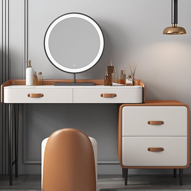 Tavolo da toeletta in legno in legno in legno massiccio in legno in legno massiccio in pietra con cassetti