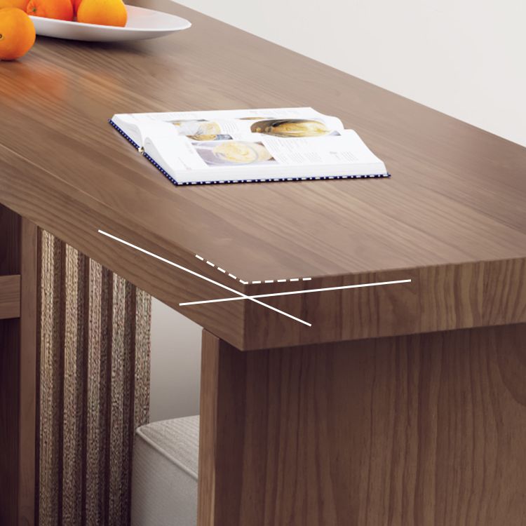Modern Rectangle Bar Table Set 1/3 Pcs Solid Wood Bar Table and Stools Clearhalo 'Bar Furniture' 'furn' 'furn_home_bar_bar_sets' 'Furniture' 'Home Bars & Bar Sets' 'home_bar_bar_sets' 'Kitchen & Dining Furniture' 1200x1200_043cafe8-910d-4295-ab21-b85e9399a36d