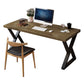 Industrial Sled Writing Desk Rectangular Solid Wood Office Desk