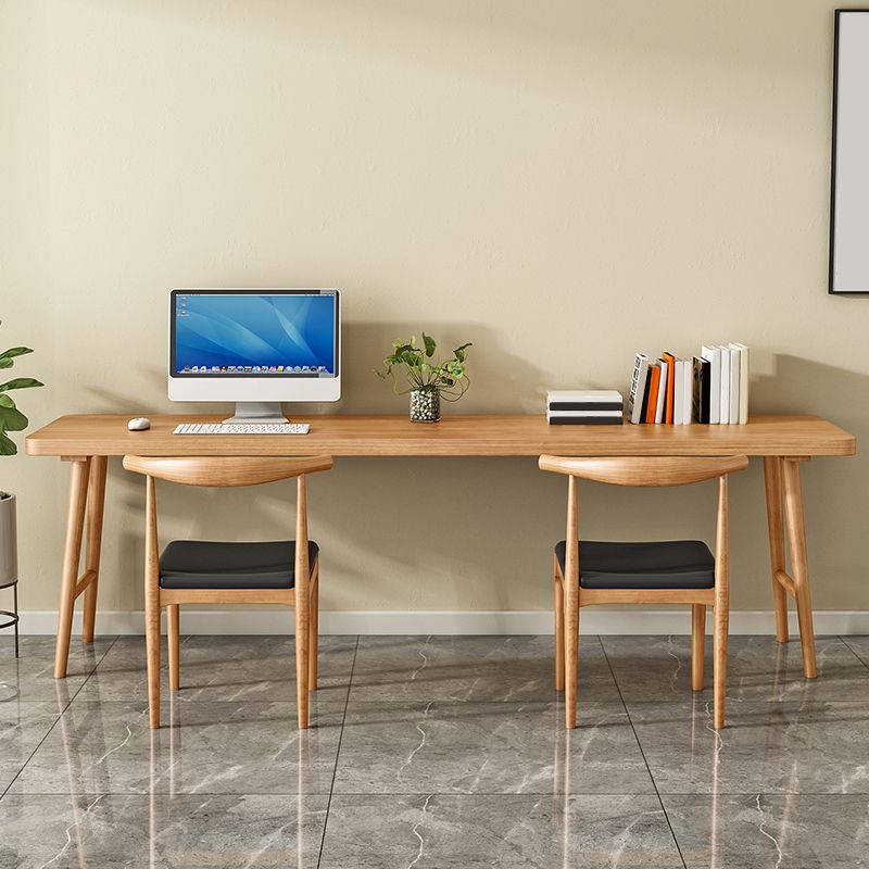 Modern Style Wooden Office Desk H-Shape Base Writing Desk for Home Clearhalo 'furn' 'furn_office_desk' 'Furniture' 'furniture_office_desk' 'Office Desks' 'Office Furniture' 'office_desk' 1200x1200_043ddf4c-0fa5-4efa-a41f-16aba1399d6f
