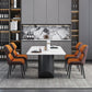 Modern Iron Dinette Set 1/2/5/7 Pieces Rectangle White Sintered Stone Top Dining Table Set Clearhalo 'Dining Room Sets' 'Dining Tables & Seating' 'dining_room_set' 'furn' 'furn_dining_room_set' 'Furniture' 'furniture_dining_room_set' 'Kitchen & Dining Furniture' 1200x1200_043f2dab-e773-4a64-89c8-a07b4b71d7a9