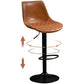 Industrial Bar and Counter Stool Adjustable Height Stool with Pedestal Base in Black Clearhalo 'Bar Furniture' 'Bar Stools' 'bar_stools' 'furn' 'furn_bar_stools' 'Furniture' 'furniture_bar_stools' 'Kitchen & Dining Furniture' 1200x1200_04404d93-5e8f-476f-9341-8a0e54844044