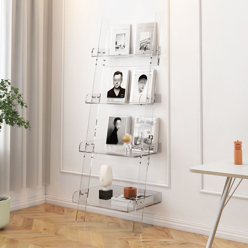 Scandinavian Style Shelf Bookcase Acrylic Bookcase for Office and Home Clearhalo 'Bookcases' 'furn' 'furn_bookcases' 'Furniture' 'furniture_bookcases' 'kitchen' 'kitchen_bookcases' 'Living Room Furniture' 'Office Furniture' 1200x1200_0440c40e-2e6c-48b5-b640-1488d4ed6bf5