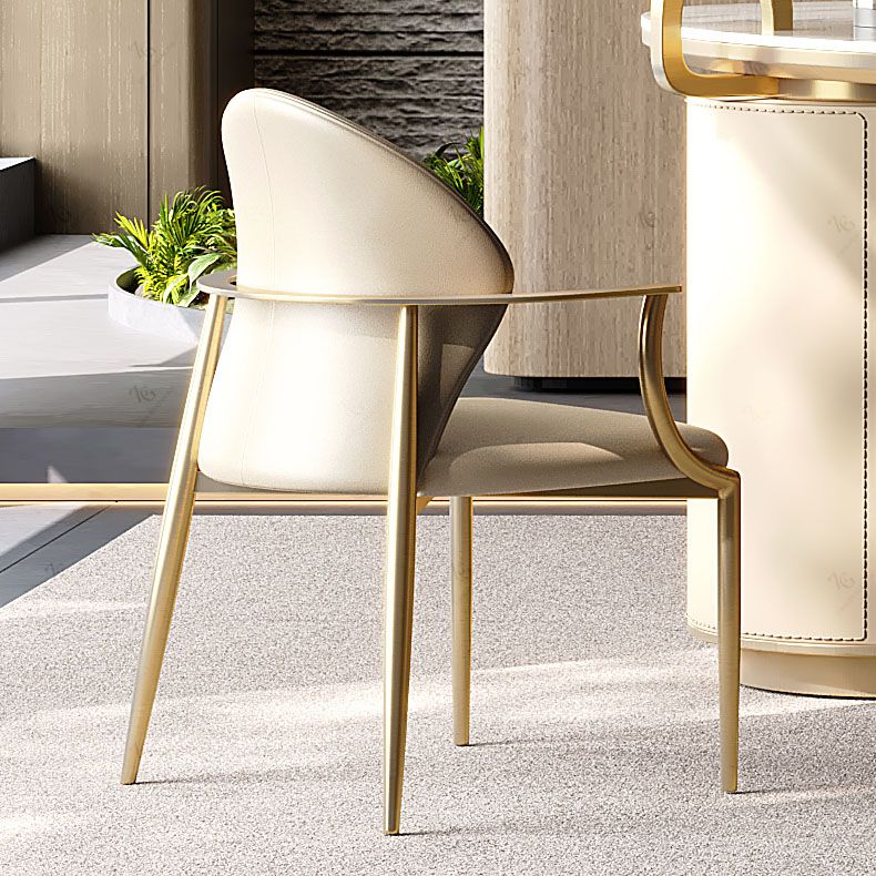 Polsterer Armstuhl Glamstil Metall Esszimmer für Esszimmer