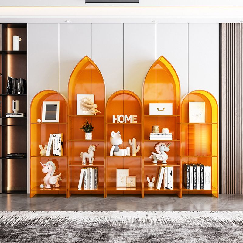 Bibliothèque d'étagère standard de bibliothèque acrylique glam pour la salle d'étude 9.8 "W