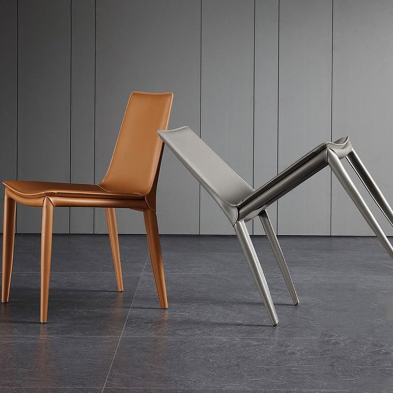 Modern Armless Dining Chairs Low Back Upholstered Side Chair Clearhalo 'Dining Chairs' 'Dining Tables & Seating' 'dining_chair' 'furn' 'furn_dining_chair' 'Furniture' 'Kitchen & Dining Furniture' 1200x1200_04428093-632c-4bfe-b6e7-94e9ca689bde