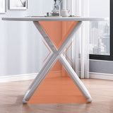 Modern Wooden Dining Room Set with Round Table Space-Saving Design Dining Table Furniture Clearhalo 'Dining Room Sets' 'Dining Tables & Seating' 'dining_room_set' 'furn' 'furn_dining_room_set' 'Furniture' 'furniture_dining_room_set' 'Kitchen & Dining Furniture' 'kitchen&dining_furn' 'kitchen' 1200x1200_044742b1-4f9b-4755-94bd-13be3c68c2a4