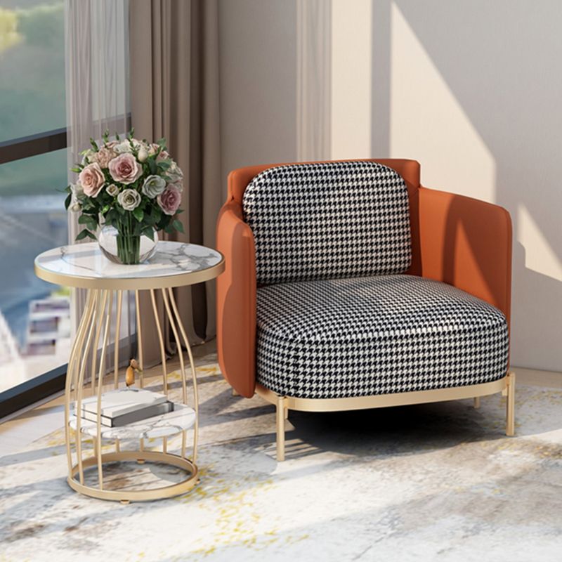 Modern Round Side End Table Frame End Table with Storage and Shelf Clearhalo 'Coffee & Accent Tables' 'End & Side Tables' 'end_side_tables' 'furn' 'furn_end_side_tables' 'Furniture' 'Living Room Furniture' 1200x1200_0447c3d1-f59a-46e5-995e-7e777897efb4